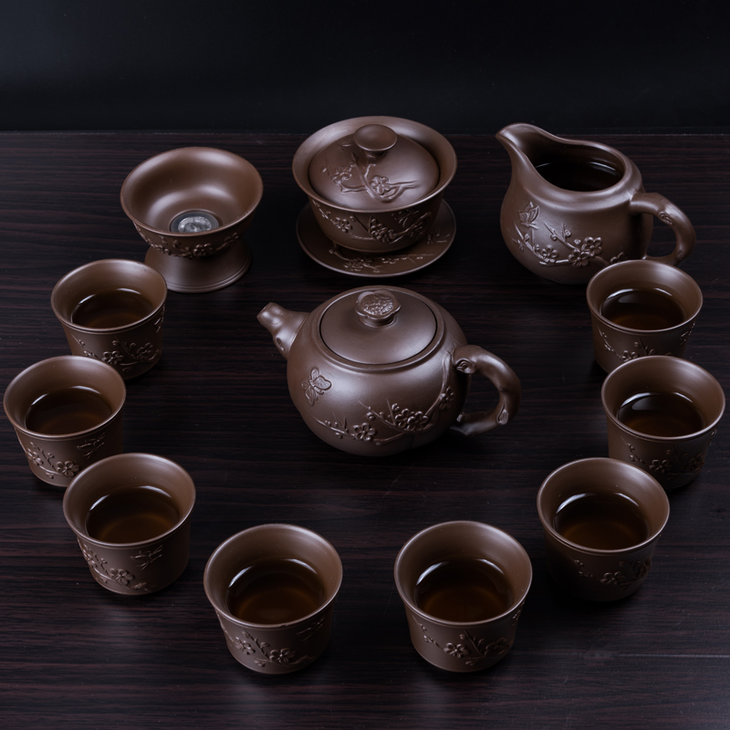 It creative Chinese teapot tea set household contracted ceramic kung fu of a complete set of tea cups tureen