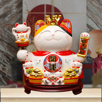 Japanese lucky cat decoration size opening gift shop cashier shake hand Home living room genuine lucky cat
