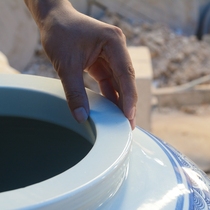 Brand Ceramic Wine Altar 200 Catty 300 Catty Wine Vat Fermentation Vat Vintage Wine With Lid Exalter Seal Cellar Hide