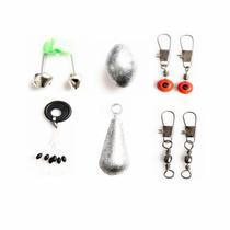 A set of 8 small accessories of space bean connector bell with ring lead crash hollow lead crash