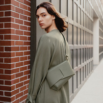 PANLULUPAN homemade leather womens bag niche design sense clutch bag shoulder bag crossbody bag premium gray ins