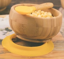 (To Xin hemp) American Avanchy baby bamboo tableware set baby sucker supplement Bowl
