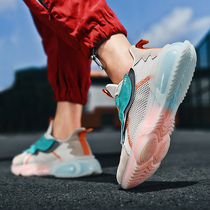 Breathable mesh father shoes mens summer new leisure versatile trendy shoes increased retro soft-soled student sneakers