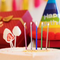 Birthday Candle Star Electroplated Romantic Proposal Concept Wholesale with Color Gold Scene