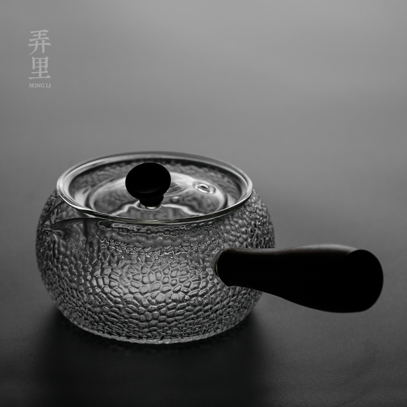 The Heat - resistant glass filter side boil electric TaoLu teapot tea ware hammer high - temperature kung fu tea set