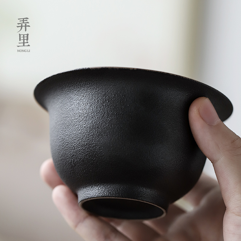 Get in | large only three tureen ceramic cups of black tea bowl of kung fu tea set coarse pottery tea ware