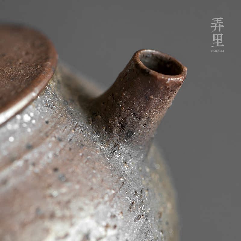 Firewood checking ceramic teapot retro side put the pot of large Chinese manual coarse pottery pot of kung fu tea set ideas