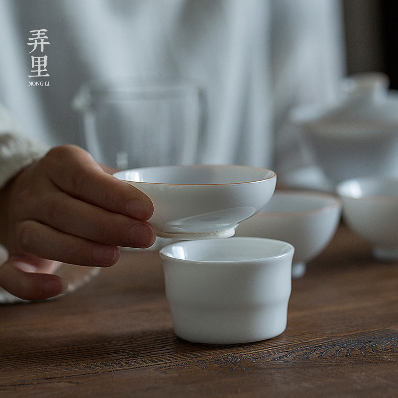 Sweet white porcelain of jingdezhen) kung fu tea accessories tea strainer dry terms sheet is tasted tea tea strainer filter