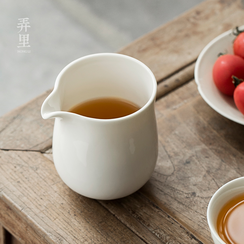 The Get | public fair cup of dehua white porcelain cup) in suit kung fu tea tea tea sea points, zen ceramics