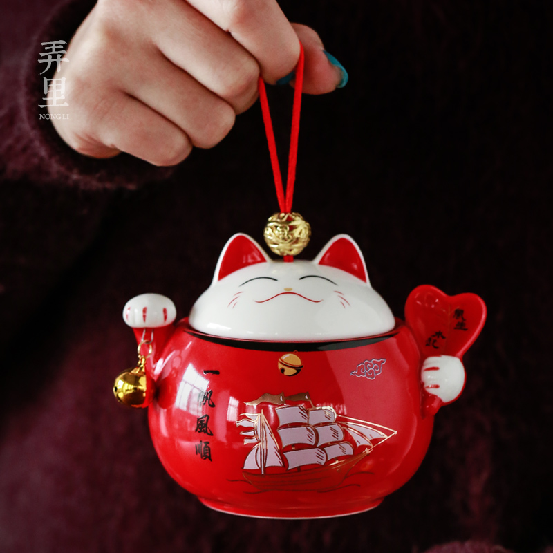 The Get | in plutus cat caddy fixings ceramic small tea storage tanks seal pot celadon receives puer tea boxes