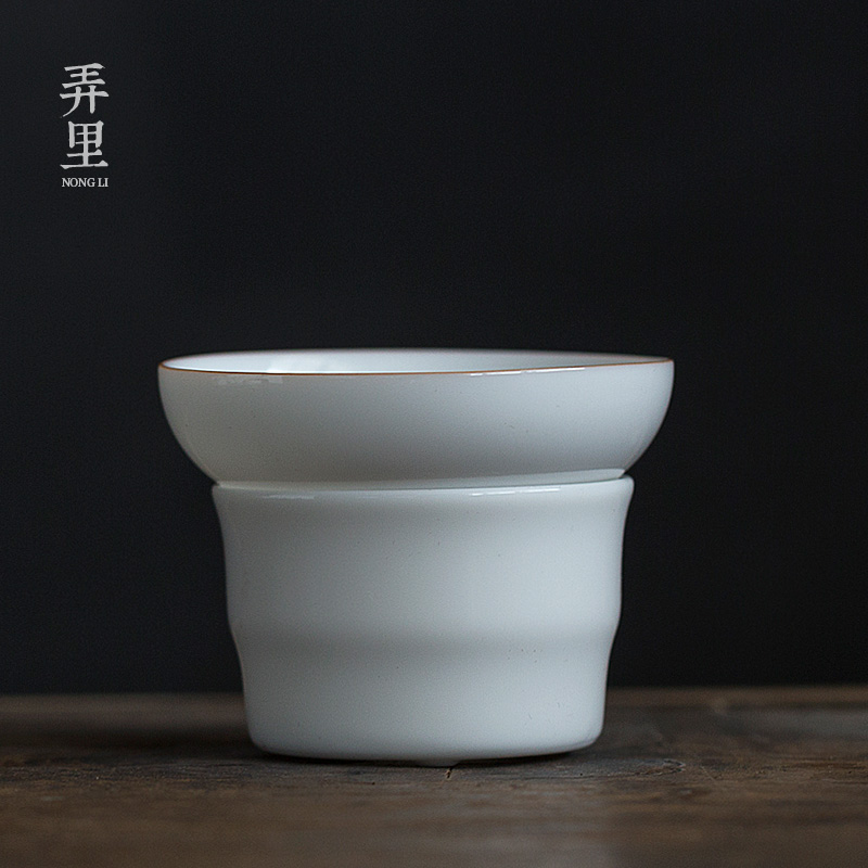 Sweet white porcelain of jingdezhen) kung fu tea accessories tea strainer dry terms sheet is tasted tea tea strainer filter