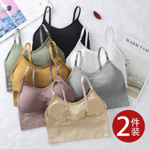 Sling underwear womens thin chest small chest chest outside wearing students wrapped chest anti-light beauty back bra Net Red