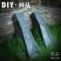 Axe firewood chopping household firewood chopping axe Hand forged double-edged all-steel woodworking axe Small tomahawk firewood chopping bone axe