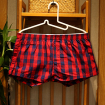 men's home underwear pure cotton arrow pants fashionable men's plaid pockets uneven home pants sports boxers