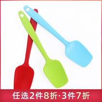 Shovel milk pot special silicone spoon large supplementary pot high temperature resistant silicone shovel medium non-stick pot baby silicone spoon