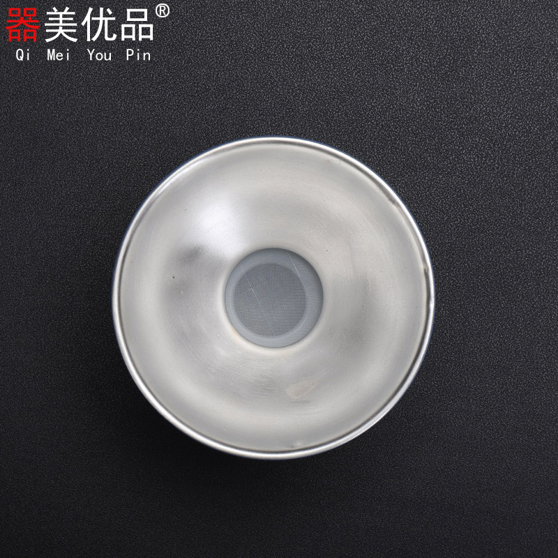 Implement the superior creative ceramic 999) tea tasted silver gilding fittings kung fu tea silver filters filter tea set