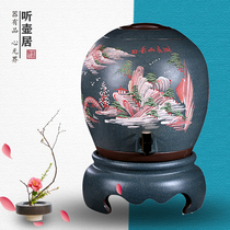 Listen to the pot house new zisha water tank Kitchen water storage tank Water dispenser water purifier self-service tea bucket dragon egg 30L