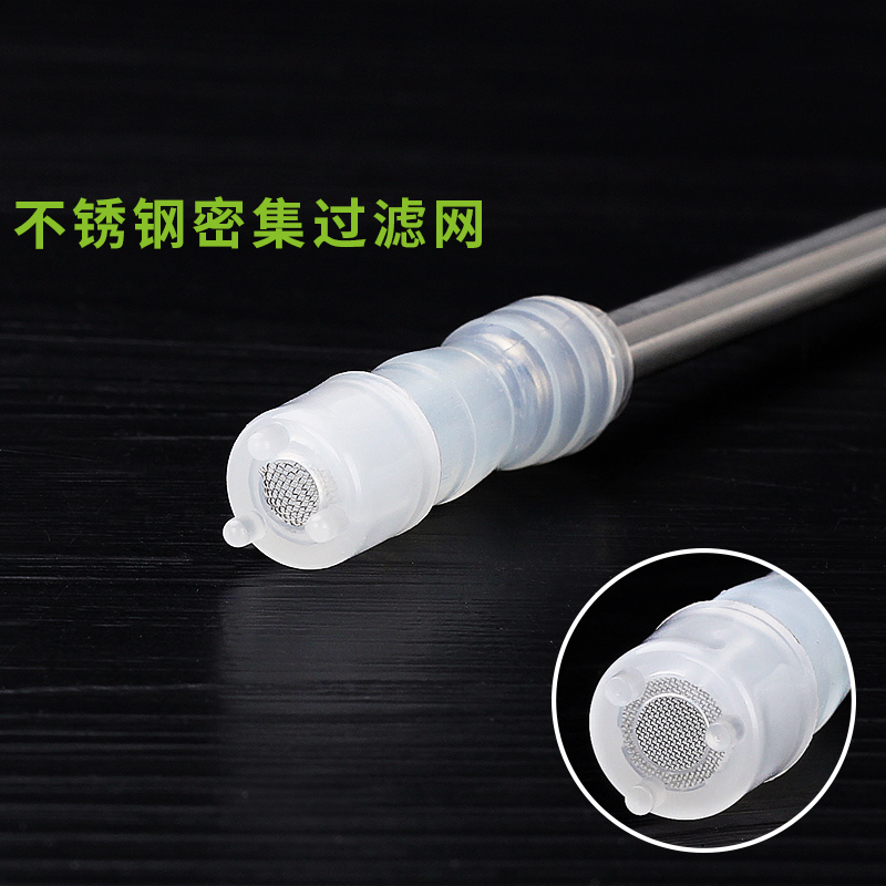 The flute tea set on The pipe stainless steel suction tea taking bottled water pump tea accessories silicone feed line