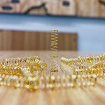 Three-section gold plated long spring mechanical keyboard shaft body customized spring