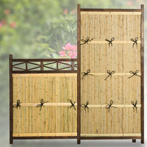 Garden anti-corrosion bamboo pole Lawn fence Flower bed fence decoration outdoor bamboo fence fence Garden Japanese screen wall