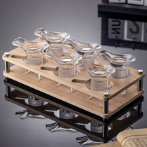 Creative personality household white glass set Chinese antique small glass small cup glass ancient style wine