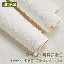 tori home projection wallpaper Japan imported wallpaper living room bedroom full of Japanese waterproof antibacterial wallpaper pure white