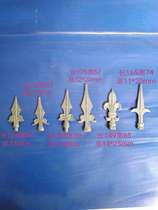 Wrought iron gun head fence tip Iron fence tip Wrought iron gate tip Iron railing Flower gun head door top tip Courtyard wall tip