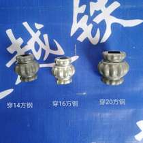 Iron 14 holes 16 holes 20 holes square tube perforated lantern Iron perforated square tube Decorative square steel decorative column accessories