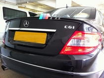 Suitable for carbon fiber Mercedes-Benz 07-13 C- Class W204 C200 C280 C350 C63 3-piece tail