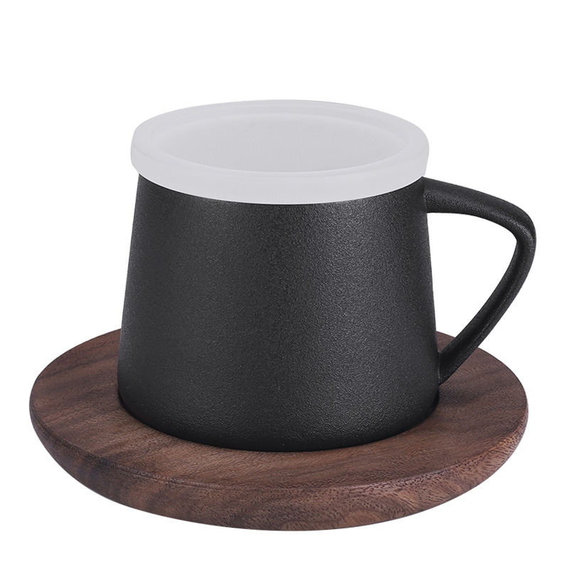 Northern high wind glass ceramic coffee cup small delicate appearance level ins creative mark cup with cover the custom office