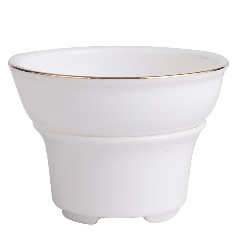 Suet jade white porcelain) device) fair keller of tea filter which suit tea accessories ultra - fine filter u.s