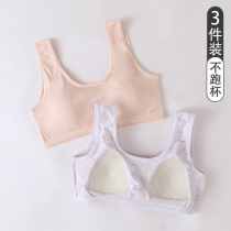 Teenage Girl Lingerie Hair Birth Junior High School Junior High School Students Thin Section Adolescent Pure Cotton Big Child Knit Bra