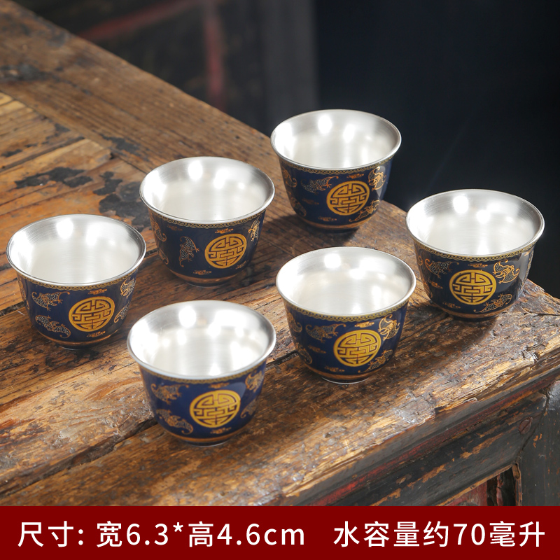 Blue and white porcelain ceramic cups kung fu small single CPU master cup tea sets tea cups at upstream bowl tea cup