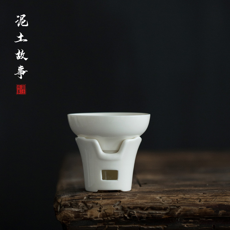 Dehua white porcelain in lard) tea filters filter ceramic tea set with parts fair keller coal stove)