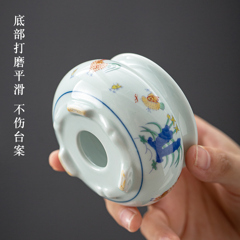 Ming chenghua chicken color bucket cylinder cup jingdezhen manual archaize play kung fu tea set hand - made) 280