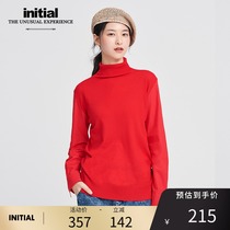 initial autumn and winter outer wear online limited lapel shirt sleeve pullover sweater