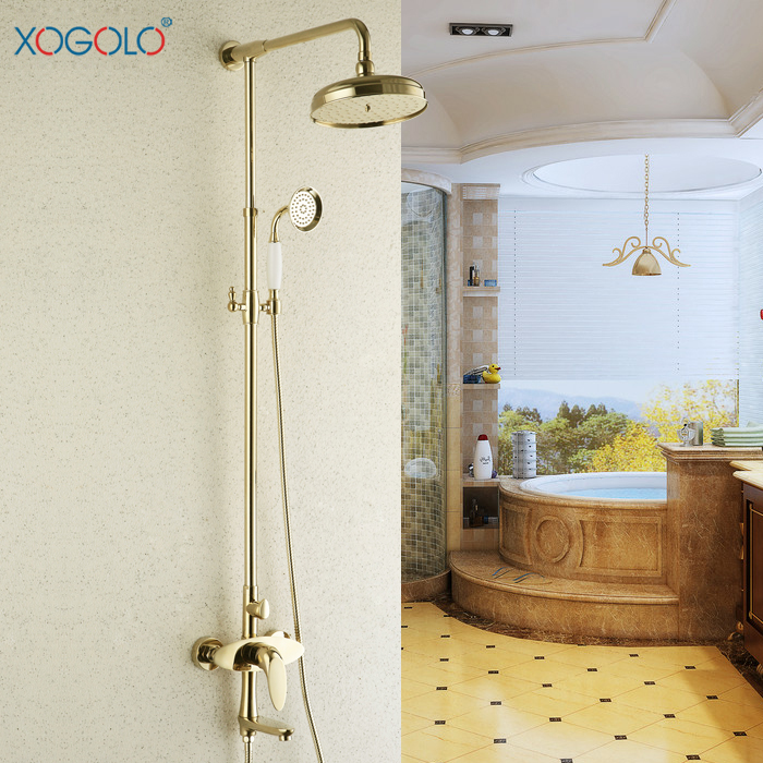 xogolo卫浴金色淋浴花洒17006