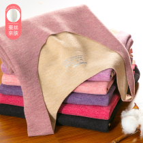 Silk no trace warm vest female plus velvet thickened inner wear slim top hot autumn winter underwear base shirt