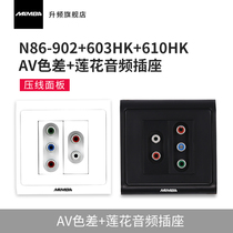 MAMBA live-up N86-902 N86-902 603HK 610HK 610HK difference component video lotus audio card wire socket