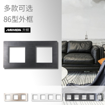 MAMBA upband A8 conjoined face frame three-position four-position switch socket hotel panel 86 custom lettering