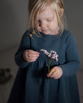 Alisha dress dress text description translation needle knitting illustration non-finished product from top to bottom