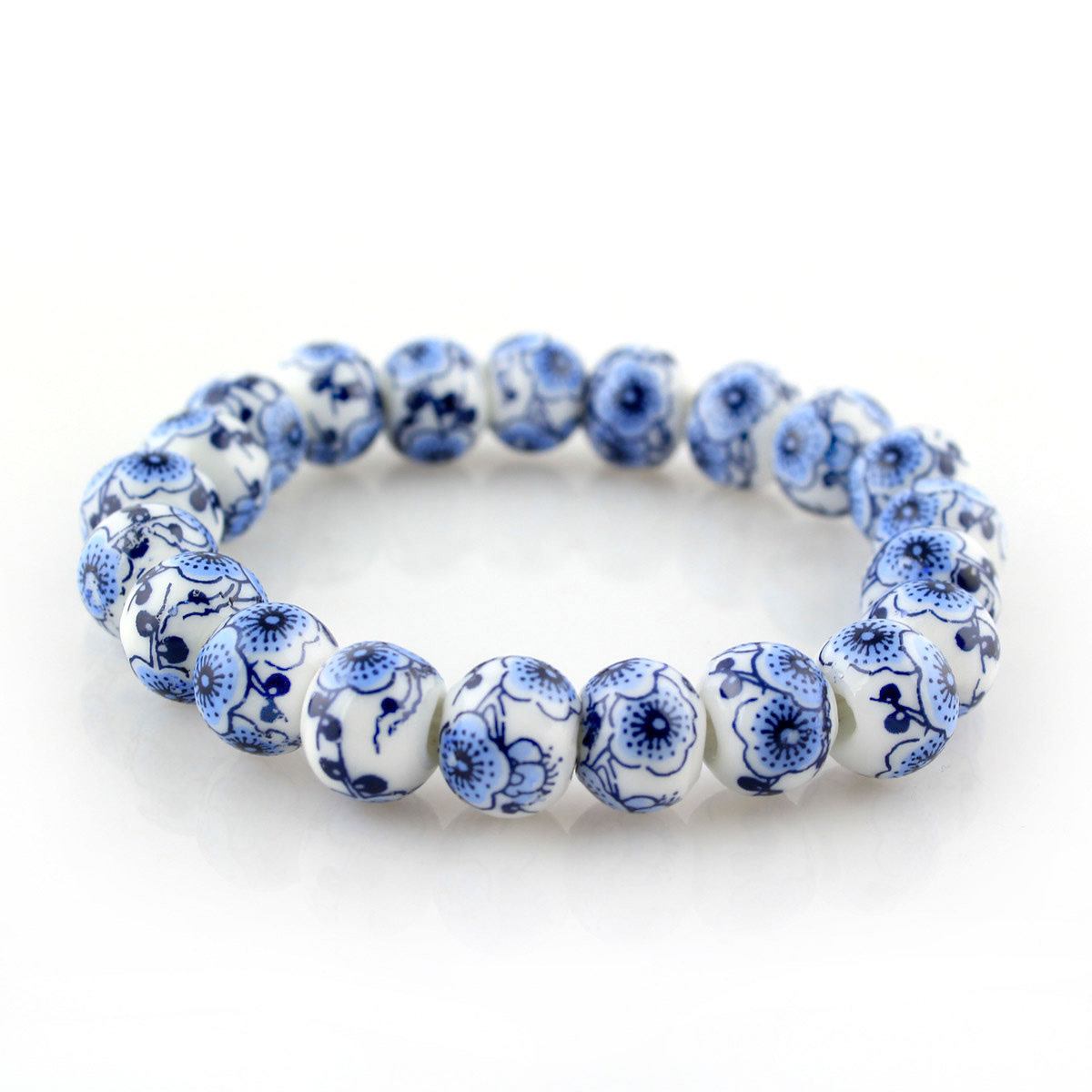 文艺小匠创意手工青花瓷陶瓷串珠手链女款民族风文艺古典生日礼物