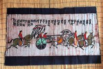Guizhou Miao handmade batik painting cloth art painting ethnic style bar restaurant decoration cloth farmhouse decoration cloth painting