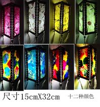 Lijiang Dongba paper lamp bar chandelier lampshade lantern handmade paper lampshade paper lantern dyed paper lampshade