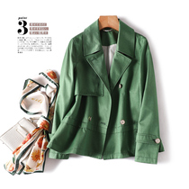 JU Xiannen Forest Green you didnt cross the 2022 New Thrones Wind Clothing Girl Short Fashion Ocean spring jacket