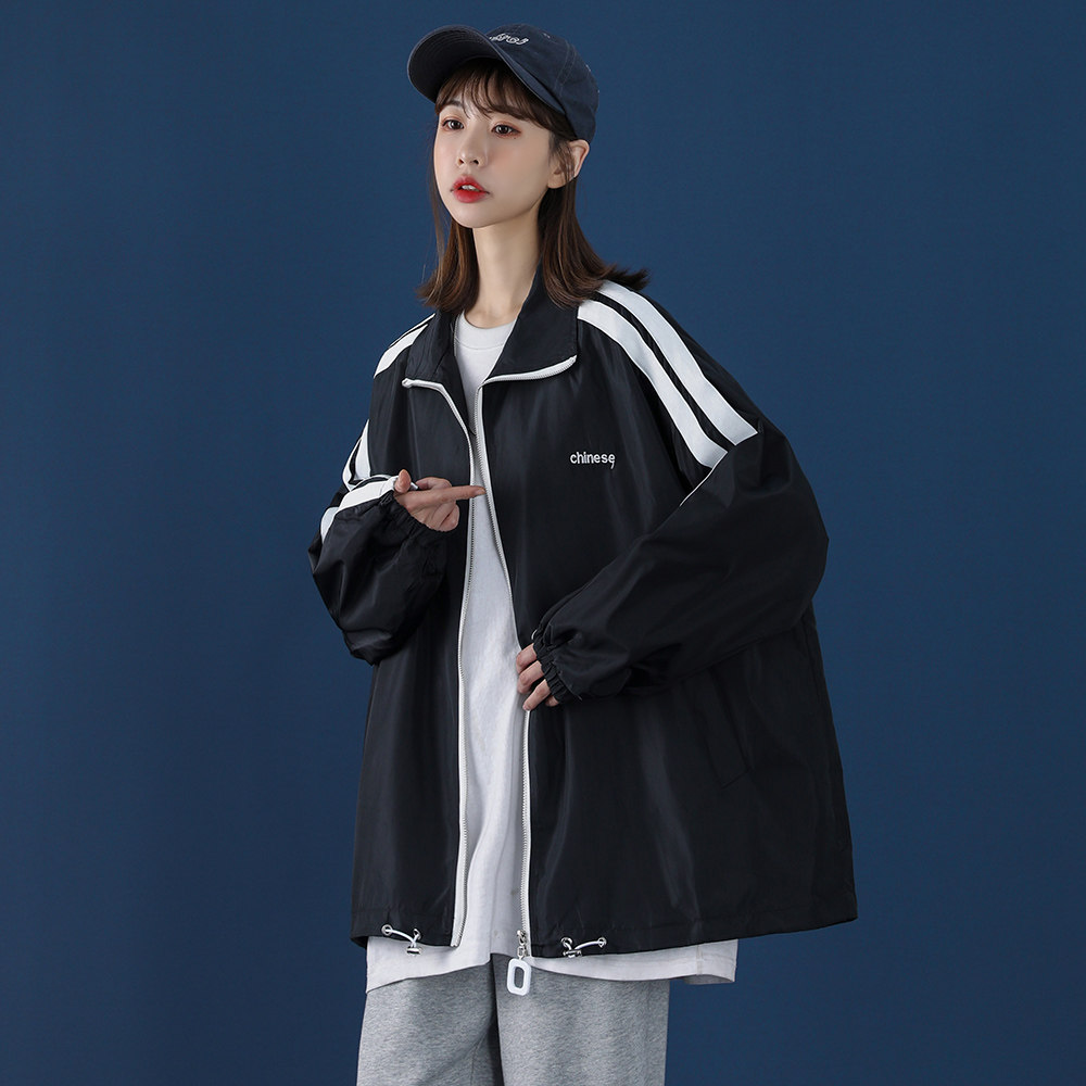 中性风 情侣装新款中国夹克潮学生班服宽松外套 jk715-p60