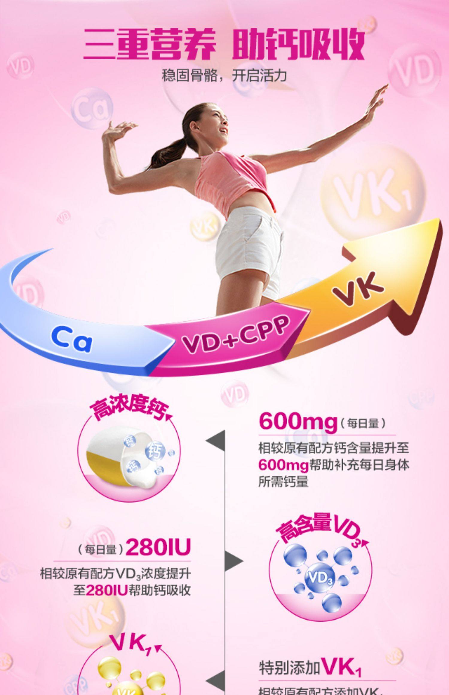 9.9元]钙尔奇r钙维d维k软胶囊碳酸钙110粒  28粒*2瓶液体钙_折购918