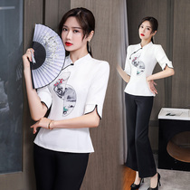 Foot bath technician work clothes health club Teahouse ear massage foot massage foot beauty salon high-end womens autumn and winter clothes