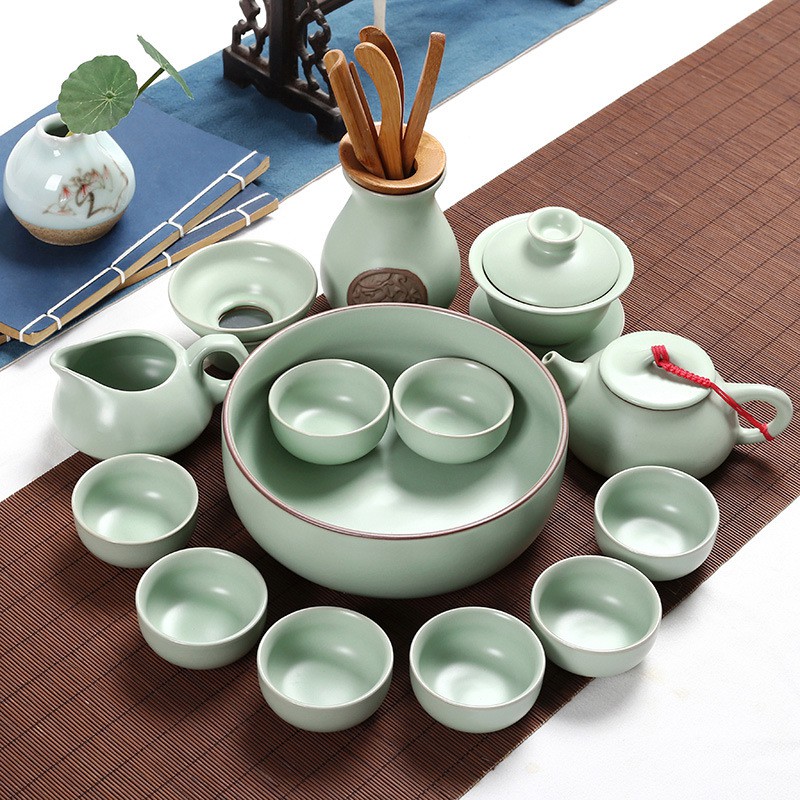 Hui shi brother your up up ceramic kung fu tea set a complete set of blue and white porcelain teapot teacup tea tray tea accessories