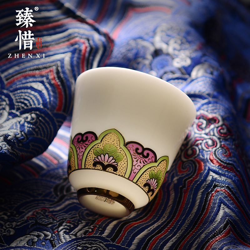 Become precious little creative GongTingXi apparatus kung fu tea set suits for with white porcelain tea tray fuels the teapot teacup high - end gifts